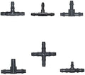 Spray Water Connection 50 3/5 4/7 Hose Connectors Tee Cross Barb To Connect Watering Fittings For 1/8 1/4" Hose Drip Irrigation System Connectors (Color : 4I7 to 6mm) by Unknown