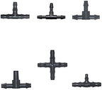 Garden Plumbing Hose Adapter 50 3/5 4/7 Hose Connectors Tee Cross Barb To Connect Watering Fittings For 1/8 1/4" Hose Drip Irrigation System Connectors (Color : Red) by Unknown
