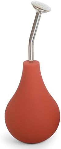 Warped Woven Wet Felting Bulb Sprinkler, Nickel-Plated Brass and Silicone, 250ml, Gentle Rain Effect, for Nuno Felting and Wool Fibers | Made in Germany (Terracotta) by Unknown