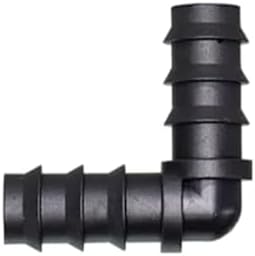 16mm 20mm 25mm PE Pipe Barb Connectors Tee Elbow Straight End Garden Water Drip Irrigation Hose Reducer Splitter Fitting(Elbow,16MM-5 PIECES) by Unknown
