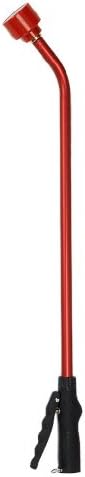 Dramm Touch-N-Flow Rain Wand – 30” Long, Red – Full Watering Flow with Trigger-Style Shut-Off Valve & Lock – High-Flow, Gentle Spray for Gardens, Hanging Baskets & Flowerbeds by DRAMM