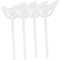 POPETPOP 4pcs Self Watering Glass Decorative Design Automatic Watering Globes for Indoor Plants Easy to Use Borosilicate Glass for Travel and Busy Lifestyles by Unknown