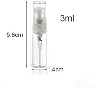 50Pcs Clear Mini Perfume Glass Bottles Empty 5ml 10ml Sample Vials for Travel - Image 5