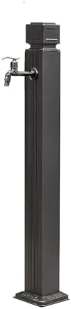 Outdoor Garden Water Column Faucet – Freestanding Fountain Tap with Copper Faucet, 304 Stainless Steel Hose Holder, Vertical Hydrant for Patio, Deck, Yard, Backyard Irrigation System by Unknown