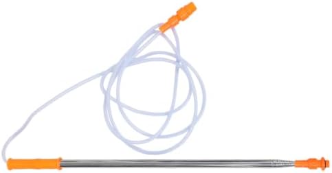 Stainless Steel Telescopic Sprayer Wand Extension, 9.84ft Orange by HOMSFOU