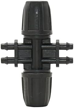 Hose Connector Adapter 3/8" To 1/4" Hose Connector Tee Manifold Elbow End Plug Repair 8/11 To 1/8" 4/7 Mm Barb Reducer 5 Pieces (Color : 4 way 1I4) - Image 3