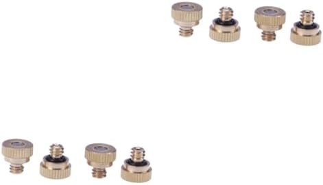 SUPVOX 60 Pcs Brass Misting Nozzle Sprayer Misting System Nozzles Mister Hose Misting Nozzles Hose Nozzle Shine Valve Mister Nozzle Windscreen Rivets Jet Nozzle Sewer Misting Sprinkler by SUPVOX