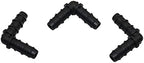 Garden Plumbing Adapter 8mm Barb Elbow Connector Greenhouse Drip Irrigation System Pipe Fittings Garden Fittings Agricultural Hose Adapter 30 Pcs by XINHUIPART