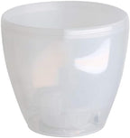 DECOPOTS - Self Watering Planter - Indoor Decorative Flower Pot with Drainage Cartridge and Water Level Indicator (Diameter 11.2", Transparent) - Image 3
