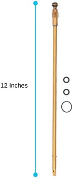 SharkBite Stem Repair Kit for 12 Inch Frost Free Sillcocks (15 Inch Overall Stem Length), Push to Connect Brass Plumbing Fittings, 25753 - Image 4
