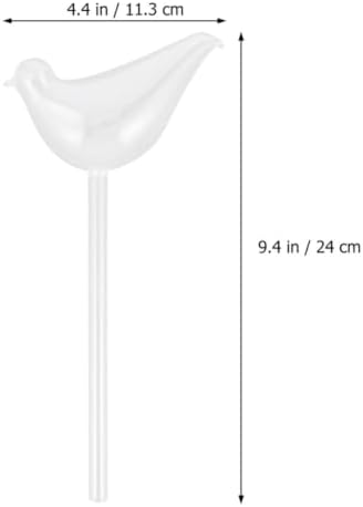 POPETPOP 4pcs Glass Self Watering Globes for Indoor Plants Creative Decorative Plant Waterer with Day Drip Irrigation Automatic Self-Watering Device for Home Garden and Travel - Image 2