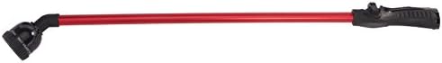 Dramm RainSelect Rain Wand – 30 Inch Aluminum Watering Wand with 9-Pattern Adjustable Spray Head & One Touch Thumb Control Valve – Garden Hose Wand for Flowers, Plants & Hanging Baskets – Red by DRAMM