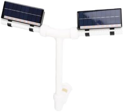 Hyuduo Solar Pool Fountain Dual Head Adjustable Spray - Image 2