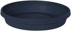Bloem Terra 20" Round Plastic Plant Saucer, Lightweight UV-Resistant Indoor/Outdoor Flower Pot Tray - Fits 20-inch Planter Pots, Navy, 2-Pack - Image 3