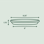 Bloem Terra Plastic Saucer Tray for 10" Terra Planter, Vanilla Bean, 6-Pack - Image 3