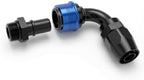 AN8 Quick Release 90 Degree Hose End Adapter for Braided Fuel Line WITH 1/2 SAE Male Quick Connect (AN6, 0 Degree) by Unknown