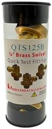 Arbiter Backflow Quick Connect Test Fittings (Brass, 1/4" Swivel (Set of 3)) - Image 4