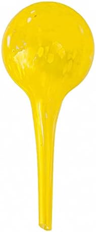 Aqua Hand Blown Glass Water Bulbs Plant Flower Watering Globes Cans Glass Ball for Home Decor (1, Yellow) by ACEVER--LivewithSmile