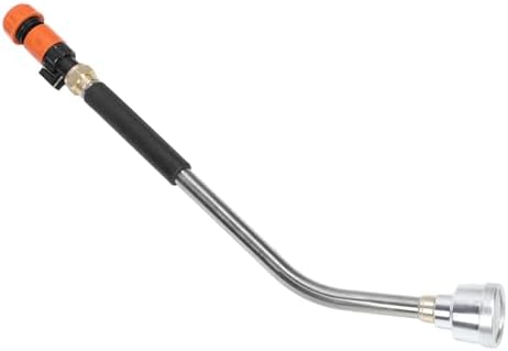 Garden Hose Watering Wand Stainless Steel and Aluminum Watering Sprayer Wand with Press Switch Adjustable Spray Patterns for Plants Cars AC Yards (60CM) - Image 5