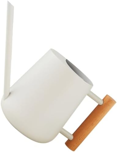 Metal Watering Can 900ml Iron Wooden Handle for Xmas Indoor Plants by INOOMP