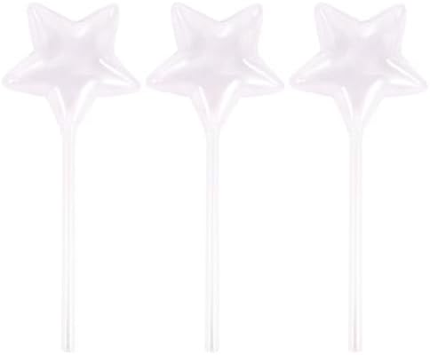 NUOBESTY 3pcs Glass Star Self Watering Bulb, Visible Water Level by NUOBESTY