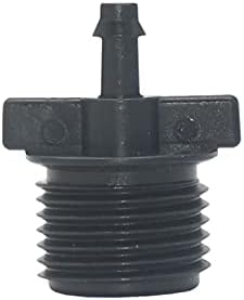Utility Connector Adapter Hose Connector Adapter 200Pcs 1/2 inch Male Thread to 1/4 inch Hose Barb Connector 6Mm 1/4" 1/2 Channel Water Pipe Drip Irrigation System Accessories/4Mm Barb by Unknown