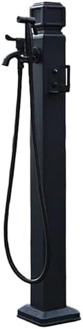 Vertical Square Garden Water Column, Outdoor Antifreeze Hose Stand Double Outlet Faucet with Spray Gun, Water Dispenser Hydrant for Irrigation and Washing(95cm/37in) by FQMYLTYN