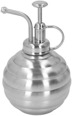 Stainless Steel Plant Mister Spray Bottle, 400ml Fine Mist Sprayer with Top Pump for Indoor Houseplants Air Plants Succulents Outdoor Garden Watering (Silver) - Image 3
