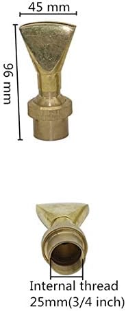 Hose Fittings 1 Pc Ornamental Adjustable Brass Fan Shaped Fountain Nozzles 1/2" 3/4" 1" 2" Duckbill Column Garden Landscape Sprinkler (Color : 3I4 inch) - Image 2