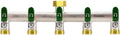 5 Way Garden Hose Splitter, 3/4" GHT Water Spigot Splitter (Green) by Yayamz