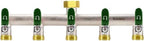 5 Way Garden Hose Splitter, 3/4" GHT Water Spigot Splitter (Green) by Yayamz