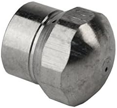 Schieffer 1/8in. x 50ft. 4800 PSI Thermoplastic Sewer Jetter Hose & 5.5 Orifice Button Nose Nozzle - Image 4