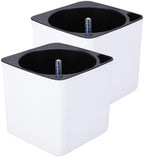 Luxshiny Self Watering Flower Pot Large Capacity Plastic Planter with Double Layer Design and Detachable Inner Pot Suitable for Wall and Weather Condition by Luxshiny