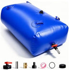 100 Gallon Water Bladder Tank, 2000D PVC Portable Water Storage Bag Blue by Unknown