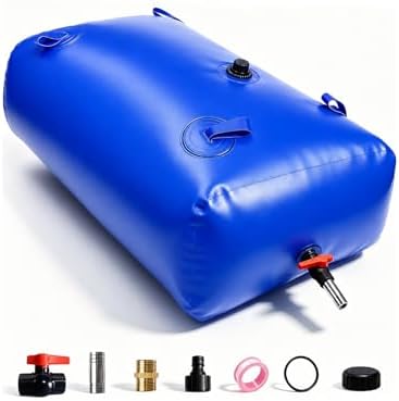 142 Gallon Water Bladder Tank, 2000D PVC Portable Water Storage Bag Blue by Unknown