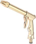 Garden Hose Nozzle High Pressure Washer Water Gun Metal Adjustable Car Wash Hose Foam Water Gun Garden Watering Sprayer (Color : Silver Gun) (Golden Gun) by Unknown