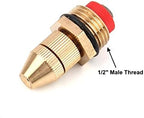 Xiaochen Garden Hose Sprinkler 1-50 1/2 Inch Male Threaded Brass Nozzle Atomizing Atomizing Nozzle Garden Lawn Adjustable Metal Nozzle (Color : 10pcs) - Image 2