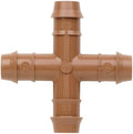 Netafim 17mm Techline Insert Cross - Drip Irrigation Barbed Cross Connector (50 PCS) | Compatible with 1/2" Drip Line Tubing | Easy Install | Precision Garden Watering (32500-006340) by Netafim