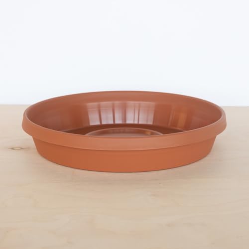 Bloem Terra 24" Round Plastic Plant Saucer, Lightweight UV-Resistant Indoor/Outdoor Flower Pot Tray - Fits 24-inch Planter Pots, Terra Cotta, 2-Pack - Image 6
