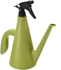 MECCANIXITY Watering Can with Sprayer, Plastic Dual-Use Spout Watering Pot Adjustable Water Spray for Indoor Outdoor House Plants Garden Flower Green by MECCANIXITY