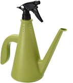 MECCANIXITY Watering Can with Sprayer, Plastic Dual-Use Spout Watering Pot Adjustable Water Spray for Indoor Outdoor House Plants Garden Flower Green by MECCANIXITY