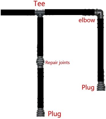 Generic Drip Irrigation 16/20/25mm Tube Barb Fittings Connector Tee Elbow Connector Cap Plug End Kit 1/2 Inch Tubing Hose Garden(Blue) - Image 4