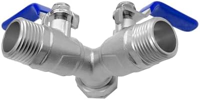 beduan Hose Splitter 2 Way Y Garden Water Ball Shut Off Valve 3/4 GHT 2PCS - Image 5