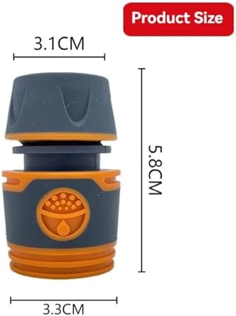 Expandable Garden Hose Repair Kit 8PCS Male/Female Faucet Quick Connectors Garden Hose Coupler with Ball Valve for Pipe Repair and Watering Or Irrigation(Large) - Image 4