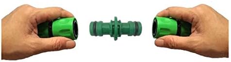 Gardening Irrigation Dripper 50 Pieces of 1/2 Inch Garden Plastic Quick Coupling Homemade Water Pipe 2-Way Hose Repair Joint Garden Irrigation Hose Fittings (Diameter : 1/2'') - Image 4