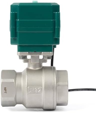 U.S. Solid 1-1/4" Smart Motorized Ball Valve - Remote App Mobile Control NSF Certified 304SS Electrical Ball Valve with Manual Switch, 5V DC USB Connection - Image 6