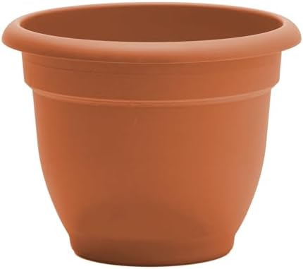 Bloem Ariana 10" Plastic Self-Watering Planter, Terra Cotta, 4-Pack - Image 7