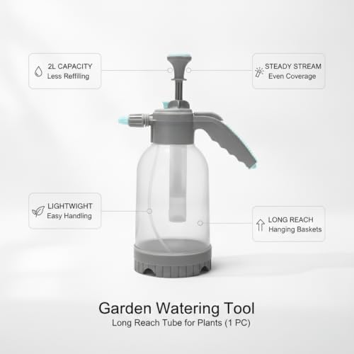 Watering Wand with Long Reach Tube for Garden Plants and Hanging Baskets, 2L Capacity - Image 4