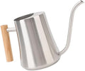 Indoor Watering Can, Stainless Steel Wooden Handle Watering Pot with Long Spout, Cute Decorative Metal Gardening Small Water Ca for Hanging Plants, Wall Plants (Sanding) by Obetuens