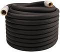 Heavy Duty Premium Garden Hose 100ft x 3/4", 300PSI Working, 1000PSI Burst, Hybrid Rubber Water Hose with Transparent Swivel Handle - Hot/Cold Water - Five Layered Braiding with Brass fittings (Black) by Unknown